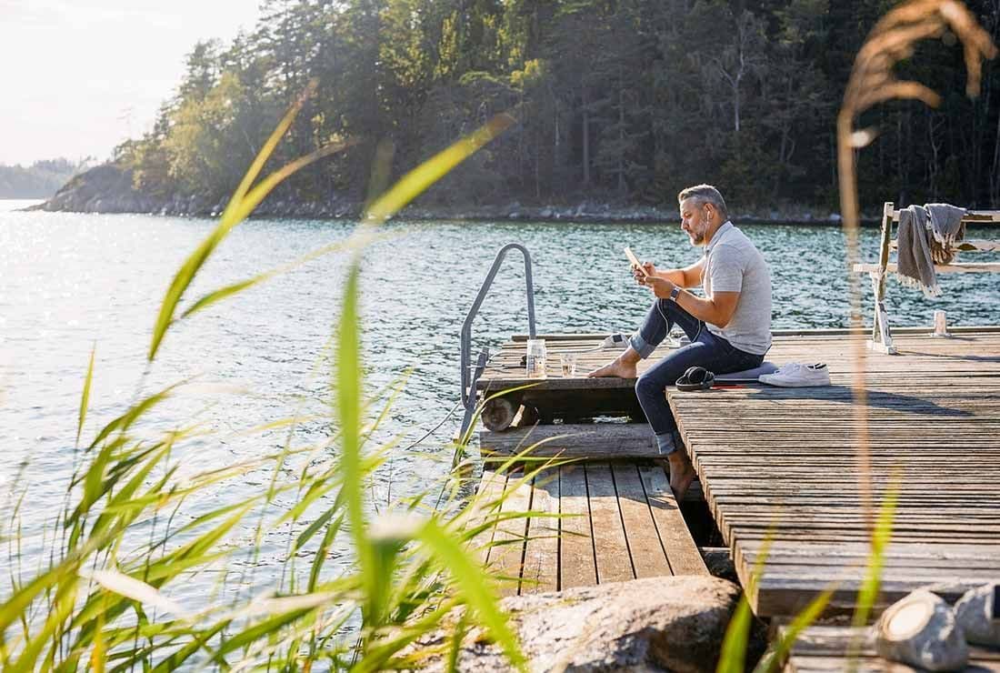 Gladö kvarn – allt det blå, sjön
